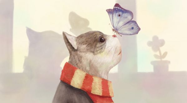 摄图网_400079179_banner_猫咪与蝴蝶（企业商用）